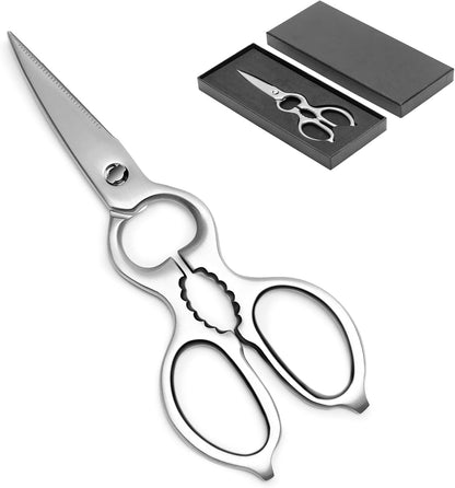 キッチンバサミ キッチンハサミ ステンレス製 料理バサミ 焼肉ばさみ ボトルオープナー 多機能ハサミ 軽量 野菜 肉カット分解 ナッツクラッカー 食洗機対応