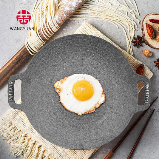 マルチグリドル 28cm IH ガス 焚き火 直火対応 铸鉄 コーティングなし 鉄板 焼肉 キャンプ アウトドア バーベキュー オイルブラシ スコップ付き (ブラック, 28cm)